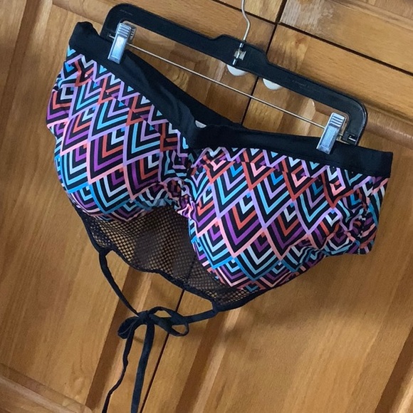 Cactus swim top with mesh - Picture 2 of 6